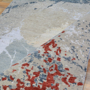 Hand-Knotted Contemporary Modern Abstract Wool Handmade Rug (Size 4.0 X 6.0) Cwral-9084