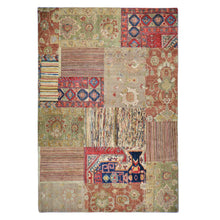 Load image into Gallery viewer, Patchwork Wool Rug 6x9 Hand-Knotted Pakistan | Classic World Rugs Santa Fe NM