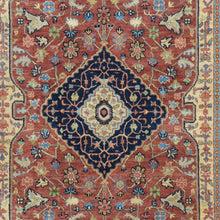 Load image into Gallery viewer, Hand-Knotted Fine Oriental Heriz Design Wool Handmade Rug (Size 4.1 X 6.2) Cwral-9093
