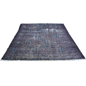 Hand-Knotted Oriental Overdyed Handmade Wool Rug (Size 5.0 X 6.0) Cwral-9102