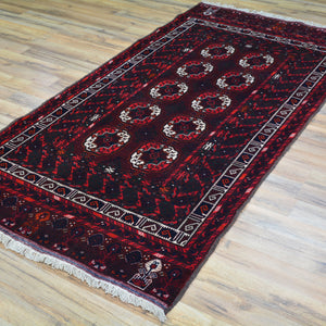 Hand-Knotted Tribal Turkoman Traditional Design Wool Handmade Rug (Size 3.4 X 6.11) Cwral-9123