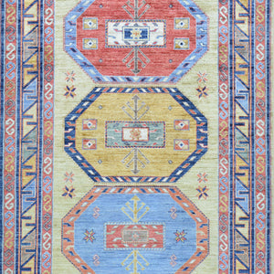 Hand-Knotted Afghan Traditional Design Ghazni Wool Handmade Rug (Size 4.2 X 6.0) Cwral-9129