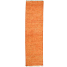 Load image into Gallery viewer, Hand-Knotted Orange Modern Peshawar Gabbeh Handmade 100% Wool Rug (Size 2.9 X 10.0) Cwral-9150