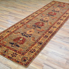 Load image into Gallery viewer, Hand-Knotted Oriental Afghan Chobi Oushak Design 100% Wool Rug (Size 3.2 X 11.0) Cwral-9156