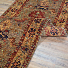 Load image into Gallery viewer, Hand-Knotted Oriental Afghan Chobi Oushak Design 100% Wool Rug (Size 3.2 X 11.0) Cwral-9156