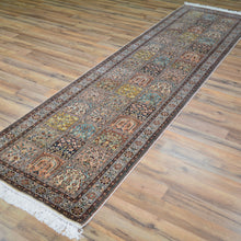 Load image into Gallery viewer, Hand-Knotted Kashmiri Silk Handmade Traditional Design Rug (Size 2.6 X 9.10) Cwral-9162