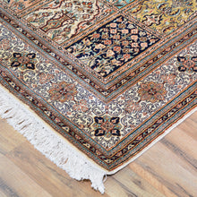 Load image into Gallery viewer, Hand-Knotted Traditional Design Kashmiri Silk Handmade Rug (Size 4.2 X 6.1) Cwral-9171