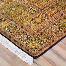 Load image into Gallery viewer, Hand-Knotted Traditional Design Kashmiri Silk Handmade Rug (Size 5.0 X 6.11) Cwral-9213