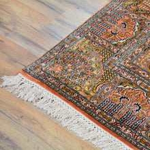 Load image into Gallery viewer, Hand-Knotted Traditional Design Kashmiri Silk Handmade Rug (Size 5.1 X 7.2) Cwral-9216