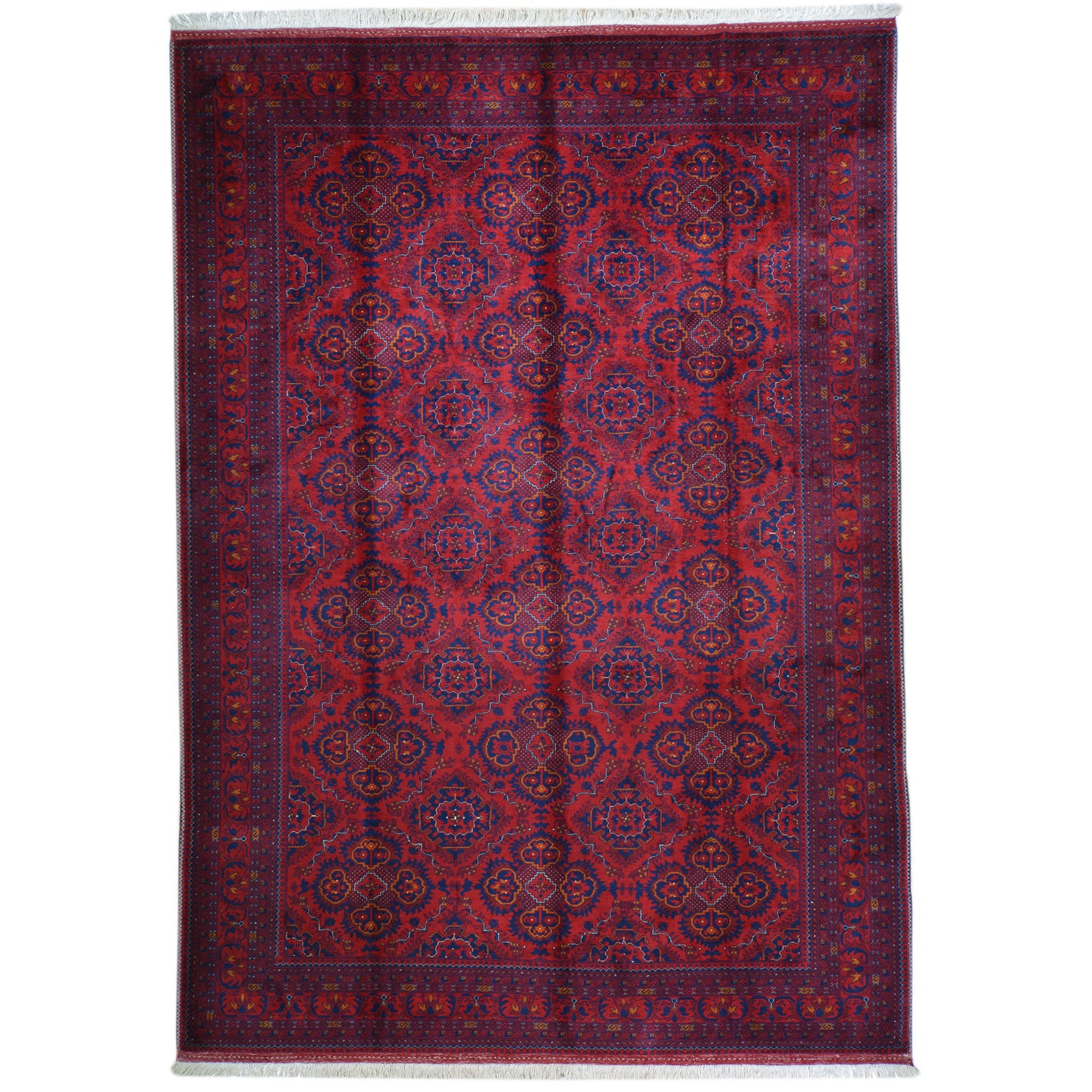 Hand-Knotted Turkoman Kamyab Tribal Wool Handmade Rug (Size 6.7 X 10.0) Cwral-9225