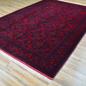 Hand-Knotted Turkoman Kamyab Tribal Wool Handmade Rug (Size 6.7 X 10.0) Cwral-9225