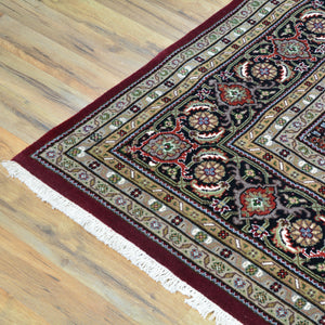 Hand-Knotted Mahi Tabriz Design Handmade Wool & Silk Rug (Size 7.9 X 10.0) Cwral-9231