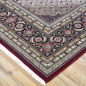 Hand-Knotted Mahi Tabriz Design Handmade Wool & Silk Rug (Size 7.9 X 10.0) Cwral-9231