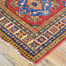 Load image into Gallery viewer, Hand-Knotted Caucasian Super Kazak Design Handmade Wool Rug (Size 2.8 X 19.5) Cwral-9240