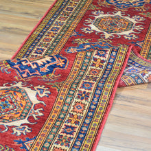 Load image into Gallery viewer, Hand-Knotted Caucasian Super Kazak Design Handmade Wool Rug (Size 2.8 X 19.5) Cwral-9240