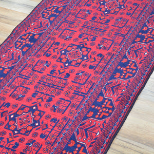 Hand-Knotted Tribal Turkoman Design Handmade Wool Rug (Size 2.0 X 5.2) Cwral-9261