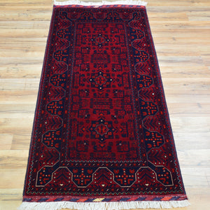 Hand-Knotted Tribal Turkoman Design Handmade Wool Rug (Size 2.0 X 4.11) Cwral-9264