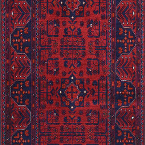 Hand-Knotted Tribal Turkoman Design Handmade Wool Rug (Size 2.0 X 4.11) Cwral-9264