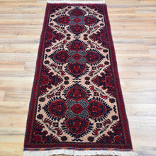 Load image into Gallery viewer, Hand-Knotted Tribal Turkoman Design Handmade Wool Rug (Size 1.10 X 5.3) Cwral-9267