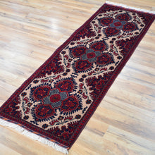 Load image into Gallery viewer, Hand-Knotted Tribal Turkoman Design Handmade Wool Rug (Size 1.10 X 5.3) Cwral-9267