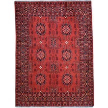 Load image into Gallery viewer, Hand-Knotted Tribal Turkoman Design Handmade Wool Rug (Size 5.0 X 6.7) Cwral-9273
