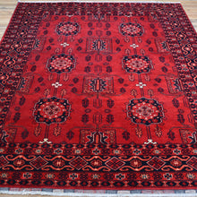 Load image into Gallery viewer, Hand-Knotted Tribal Turkoman Design Handmade Wool Rug (Size 5.0 X 6.7) Cwral-9273