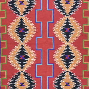 Hand-Woven Kashmiri Chain-Stitched Handmade Wool Rug (Size 4.0 X 5.11) Cwral-9282