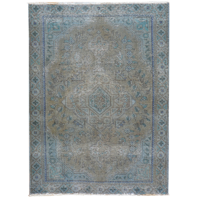 Hand-Knotted Persian Overdyed Traditional Design Handmade Wool Rug (Size 3.3 X 4.5) Brral-93