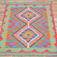 Load image into Gallery viewer, Hand-Woven Reversible Tribal Kilim Handmade Wool Rug (Size 2.0 X 2.10) Cwral-9303