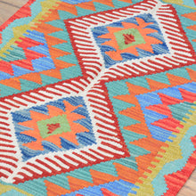 Load image into Gallery viewer, Hand-Woven Reversible Tribal Kilim Handmade Wool Rug (Size 2.0 X 2.10) Cwral-9303