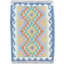 Load image into Gallery viewer, Hand-Woven Reversible Tribal Kilim Handmade Wool Rug (Size 2.0 X 2.9) Cwral-9306