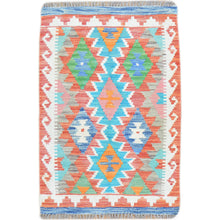 Load image into Gallery viewer, Hand-Woven Reversible Tribal Kilim Handmade Wool Rug (Size 2.0 X 2.11) Cwral-9327