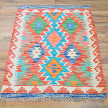 Load image into Gallery viewer, Hand-Woven Reversible Tribal Kilim Handmade Wool Rug (Size 2.0 X 2.11) Cwral-9327