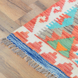 Hand-Woven Reversible Tribal Kilim Handmade Wool Rug (Size 2.0 X 2.11) Cwral-9327