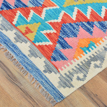 Load image into Gallery viewer, Hand-Woven Reversible Tribal Kilim Handmade Wool Rug (Size 2.0 X 2.10) Cwral-9330