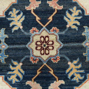 Hand-Knotted Peshawar Chobi Heriz Design Handmade Wool Rug (Size 9.0 X 11.7) Cwral-9348