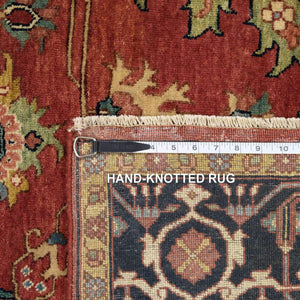 Hand-Knotted Antiqued Re-Creation Heriz Design Handmade Wool Rug (Size 8.1 X 10.2) Cwral-9363