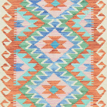 Load image into Gallery viewer, Hand-Woven Reversible Tribal Kilim Handmade Wool Rug (Size 1.11 X 2.9) Cwral-9390
