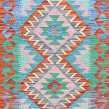 Load image into Gallery viewer, Hand-Woven Reversible Tribal Kilim Handmade Wool Rug (Size 2.0 X 3.0) Cwral-9399