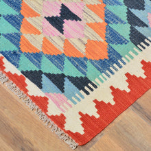 Load image into Gallery viewer, Hand-Woven Southwestern Afghan Kilim Handmade Wool Rug (Size 2.1 X 2.11) Cwral-9429