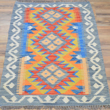 Load image into Gallery viewer, Hand-Woven Southwestern Afghan Kilim Handmade Wool Rug (Size 2.0 X 3.1) Cwral-9432