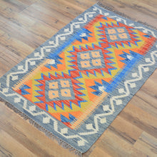 Load image into Gallery viewer, Hand-Woven Southwestern Afghan Kilim Handmade Wool Rug (Size 2.0 X 3.1) Cwral-9432