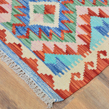 Load image into Gallery viewer, Hand-Woven Southwestern Design Kilim Handmade Wool Rug (Size 1.11 X 2.8) Cwral-9441