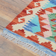 Load image into Gallery viewer, Hand-Woven Southwestern Design Kilim Handmade Wool Rug (Size 1.11 X 2.8) Cwral-9441