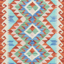 Load image into Gallery viewer, Hand-Woven Southwestern Design Kilim Handmade Wool Rug (Size 1.11 X 2.8) Cwral-9441