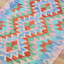 Load image into Gallery viewer, Hand-Woven Southwestern Design Kilim Handmade Wool Rug (Size 1.11 X 2.9) Cwral-9444