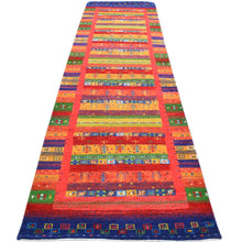Load image into Gallery viewer, Hand-Knotted Kashkuli Modern Gabbeh Handmade 100% Wool Rug (Size 2.8 X 11.6) Cwral-9474