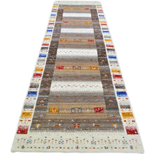 Load image into Gallery viewer, Hand-Knotted Modern Kashkuli Gabbeh Handmade 100% Wool Rug (Size 2.9 X 11.2) Cwral-9483