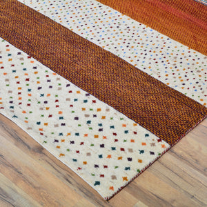 Hand-Knotted Modern Gabbeh Design Wool Handmade Rug (Size 8.2 x11.7) Cwral-9543