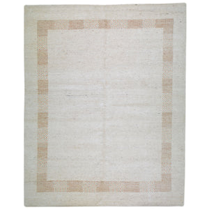 Hand-Knotted Modern Gabbeh Design Wool Handmade Rug (Size 8.3 x 9.11) Cwral-9546